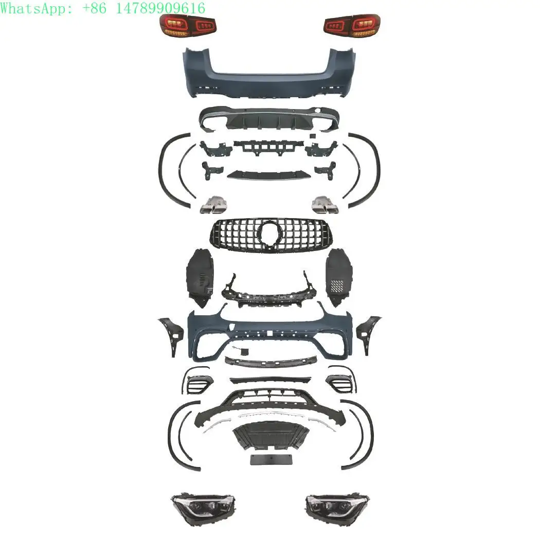 OLD Upgrade NEW Car Bumpers for  GLC SUV X253 Facelift GLC63S  Body Kit Grille Wheel Arch Diffuser Headlights Tailli