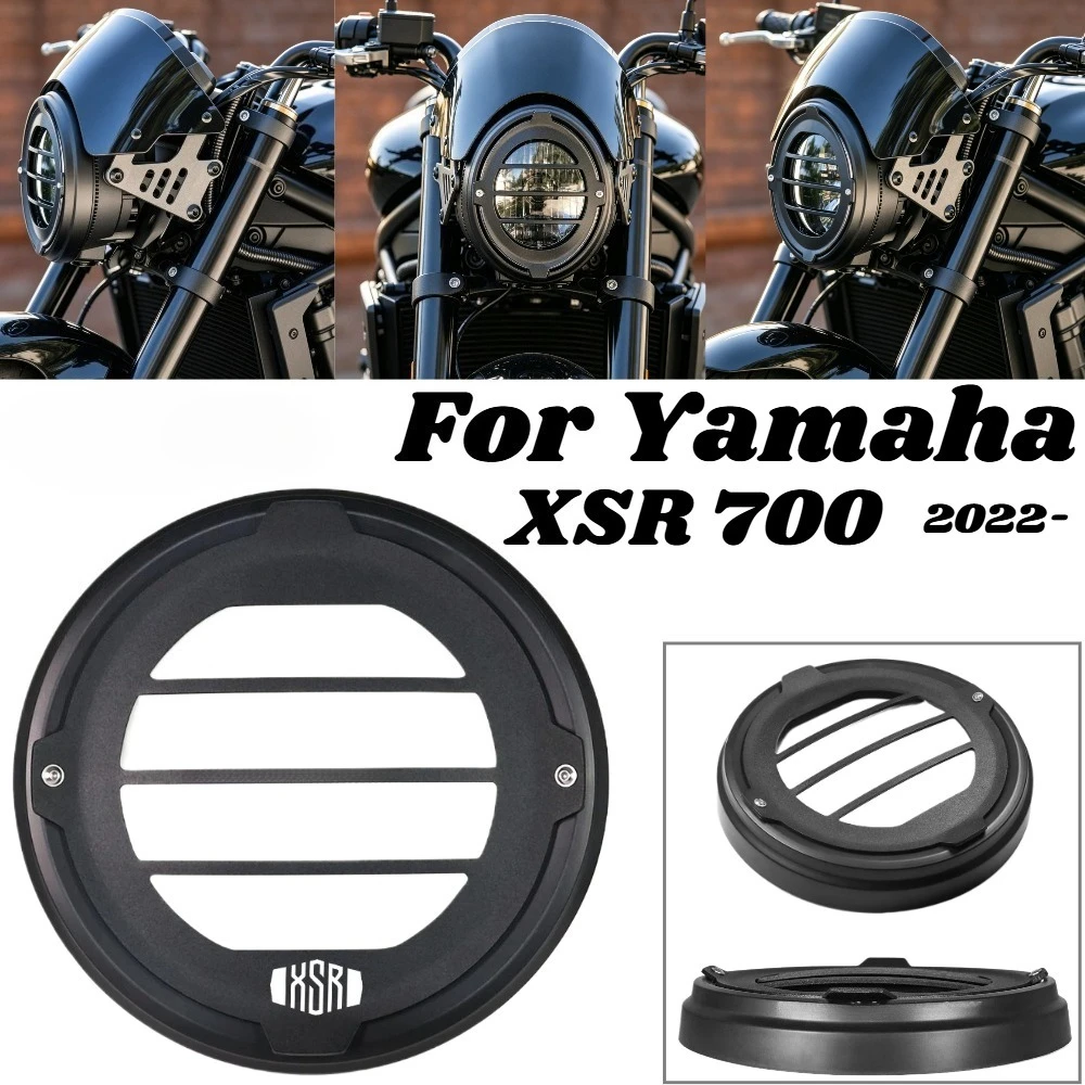 For Yamaha XSR 700 XSR700 700 Xsr 2022 - Headlight Grill Cover Motorcycle Headlight Protector Headlight Cowl Head Light Guard