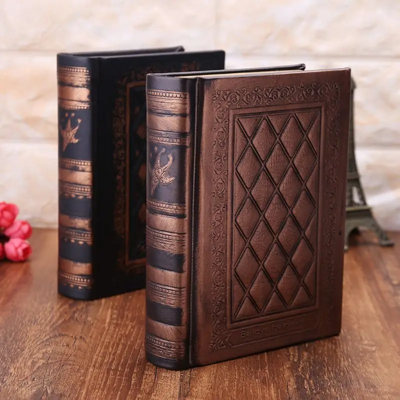 

Retro Vintage Journal Notebook Leather Blank Hard Cover Sketchbook Paper S