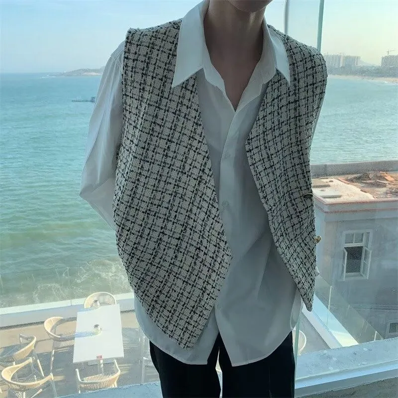 

Autumn Korean Style Knitted Cardigan Vest Trendy Fashionable Layered Outerwear Stylish Casual Unisex Jacket