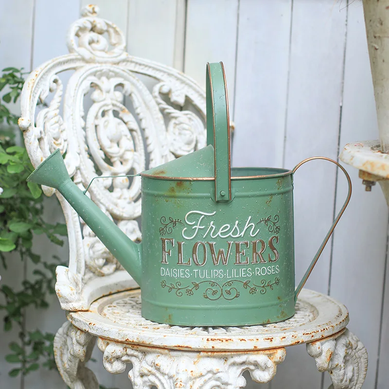 

Wrought iron watering kettle Long mouth watering pot Household high value succulent watering kettle Gardening tools Large capaci