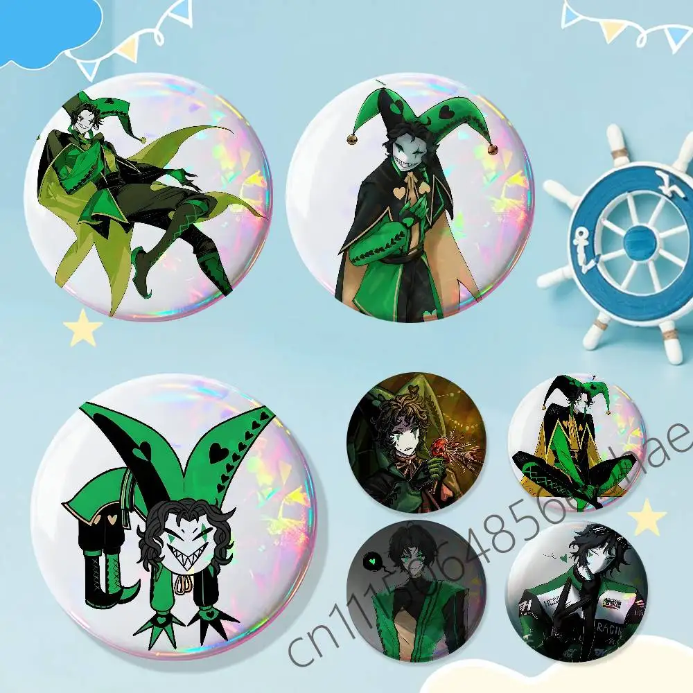 FOR Harlequin The Freak Circus Badges Tinplate Soft Button Pin Brooch Metal Badge Custom Jewelry Accessories Hat Bag Lapel