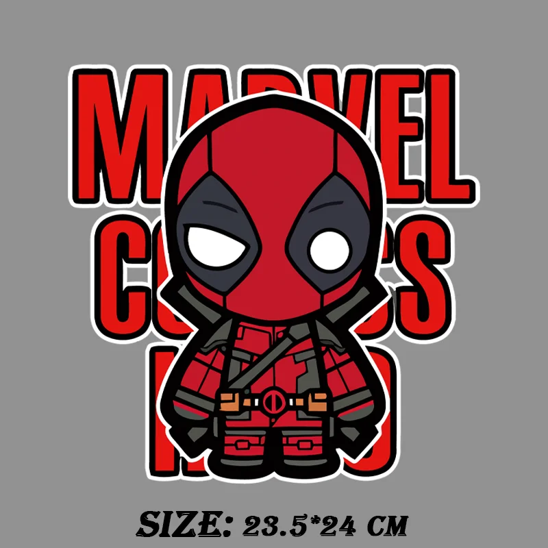 Marvel Avengers The Hulk Ant Man Ironing applications for clothing Patches DIY Printed Pattern Iron-on Stickers For Clothes