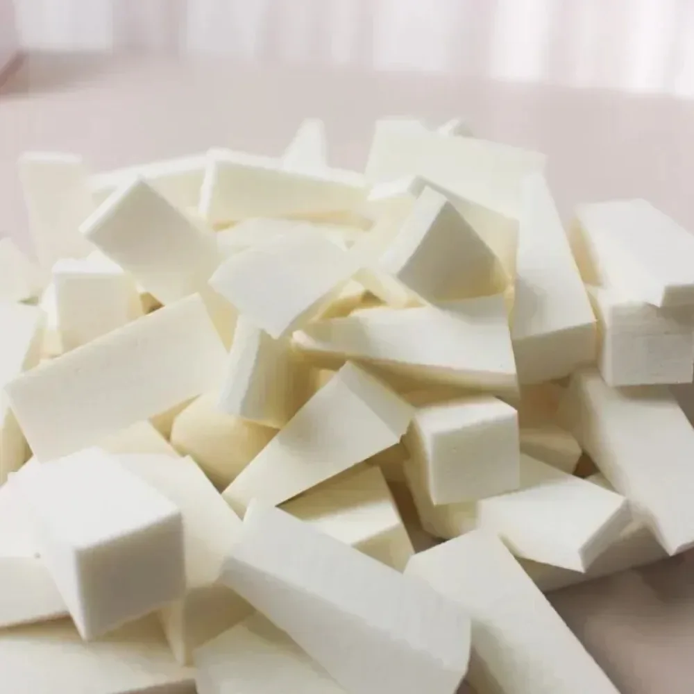 10/20/50/100 unidades/triângulo seco molhado uso esponja de maquiagem rosto fundação corretivo bb creme em pó mistura manchas ferramentas de sopro