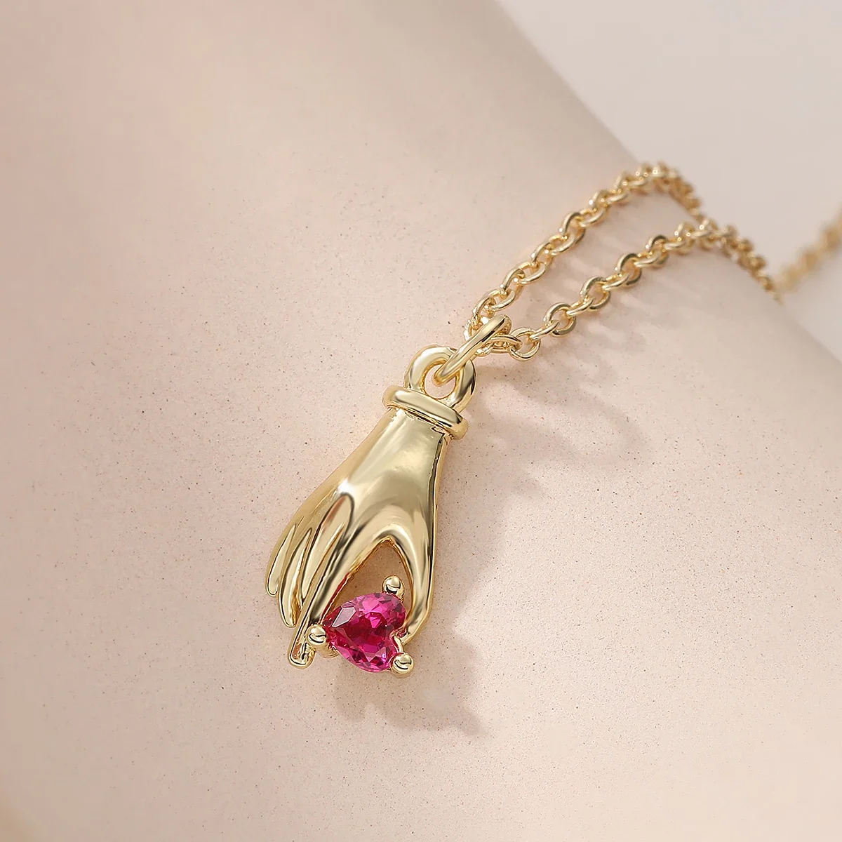 NEWBUY Lucky Palm/Happy Butterfly Pendant Necklaces For Women Stylish Minimalist Design Jewelry