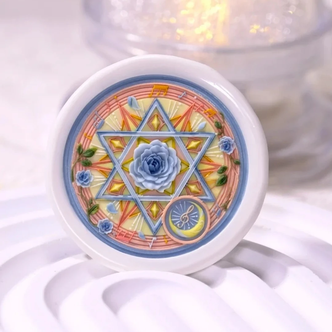 Gelakte Stempel Hoofd Antieke Qionghua Jade Fan Pocket Rose Multi-Layer Relief Student Stempel Koperen Hoofd Stempel Speelgoed Envelop zegel