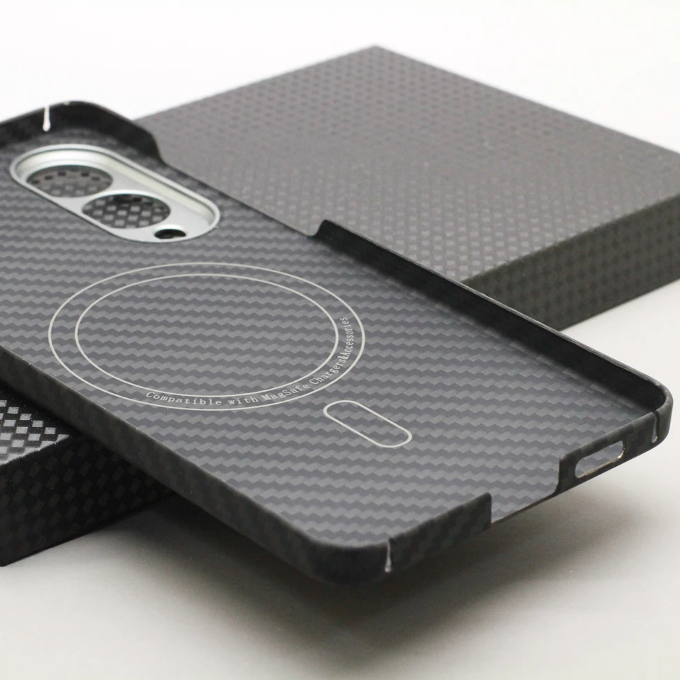 Magnetic Carbon Fiber Case For Samsung Galaxy S25 Edge Magsafe Phone Cover Aramid Fiber S25Edge Magnetic Case Funda
