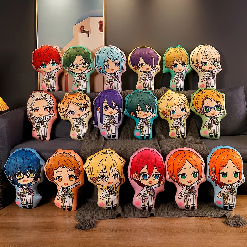 Sakuma Rei Soft Plush Stuffed Doll Anime Ensemble Stars!! Cute Cushion Q Version Character Himemiya Tori Amagi Rinne Leo Pillow