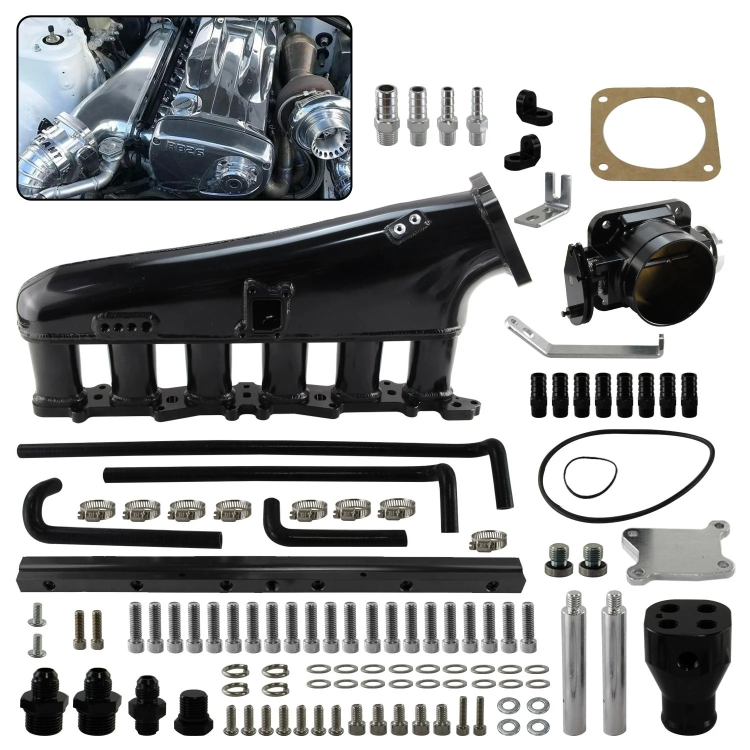 

Suitable for Nissan Skyline GTR RB26DET1998-2002 Twin-turbo 2.6L intake manifold kit