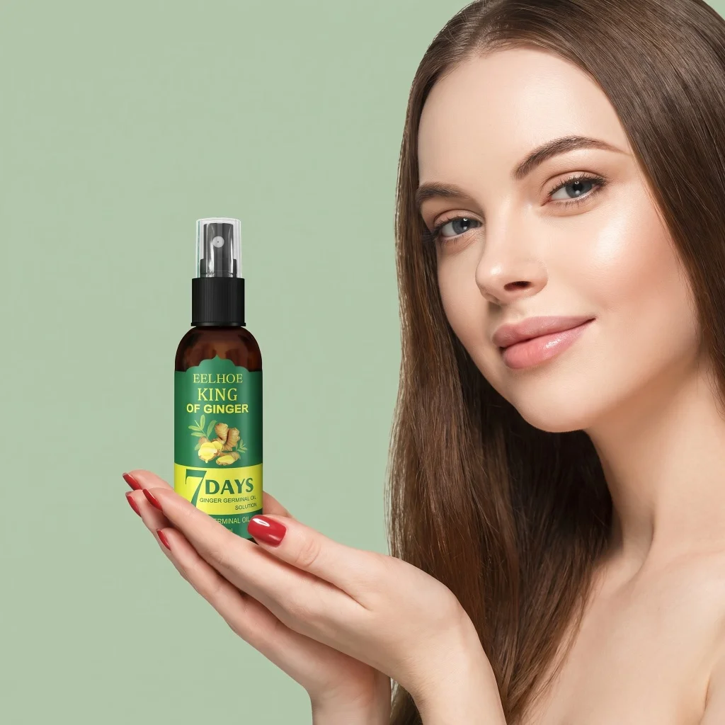 Ginger Germinal Hair Spray Nourish Scalp Strengthen Weak Hair Roots Improve Thin Brittle Hair Mild Daily Scalp Care Liquid 30ml