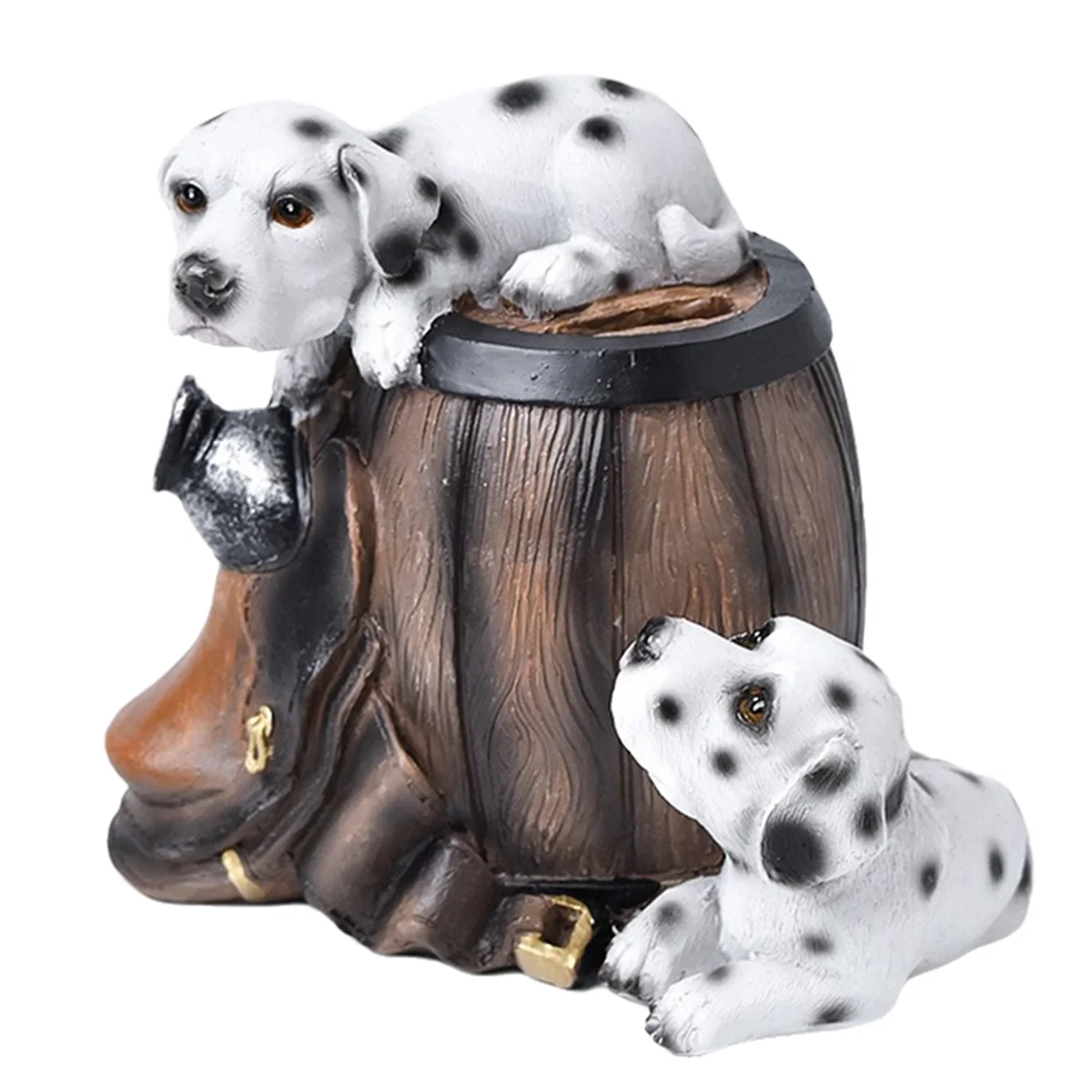 

HHTL Piggy Bank Resin Dog Statue Figurine Coin Jar Toy Piggy Bank Desktop Decoration Children'S Birthday Gift A