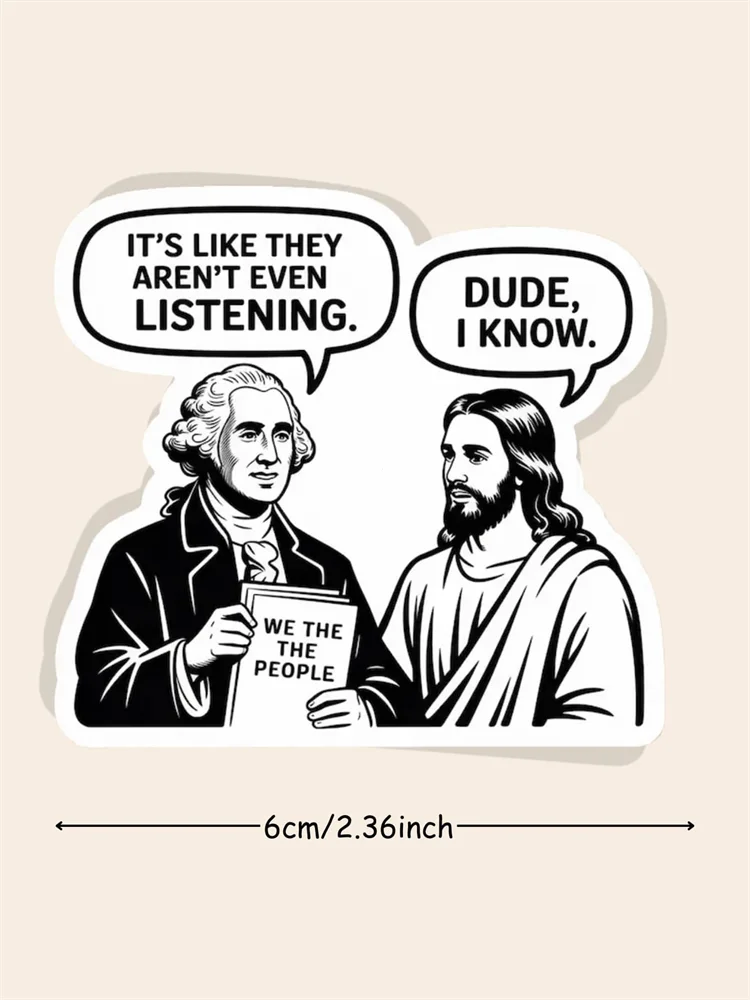 10 PCS Funny Meme Sarcastic Religious & Political Decal - 