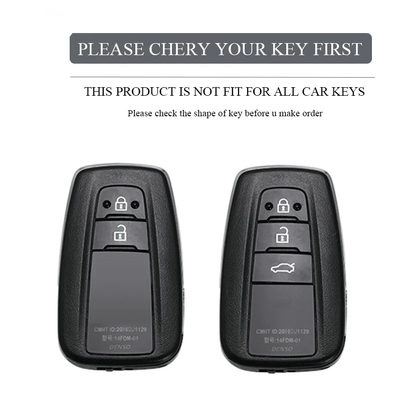 Zinc Alloy Car Smart Remote Key Case Cover Shell For Toyota Corolla Prius Camry CHR C-HR RAV4 Altis Land Cruiser Prado