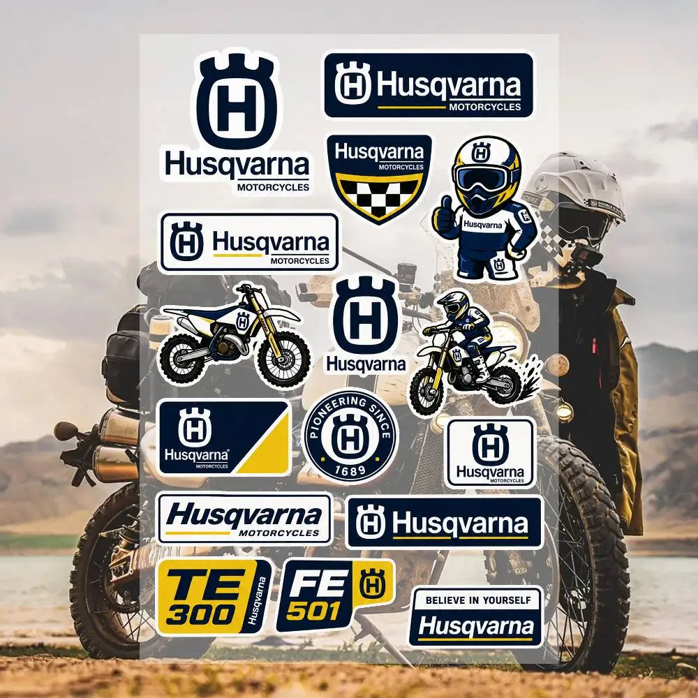 H-usqvarn-a Waterproof Vinyl Stickers for Car Motorcycle Bike Skateboard Laptop Bottle Phone