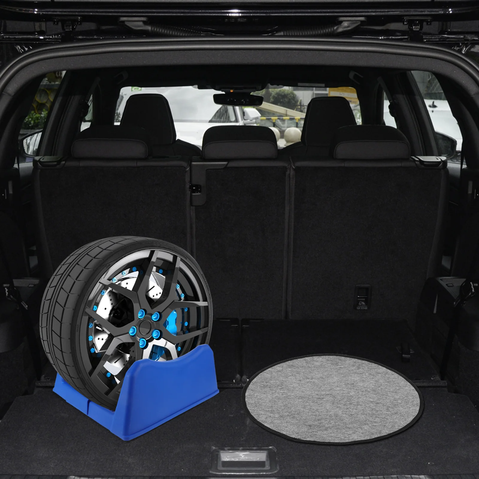 4Pcs Lightweight Felt Wheel Covers for Car Tire Storage Protection Extended Life Cars Motorcycles Car Tire Dust Cover