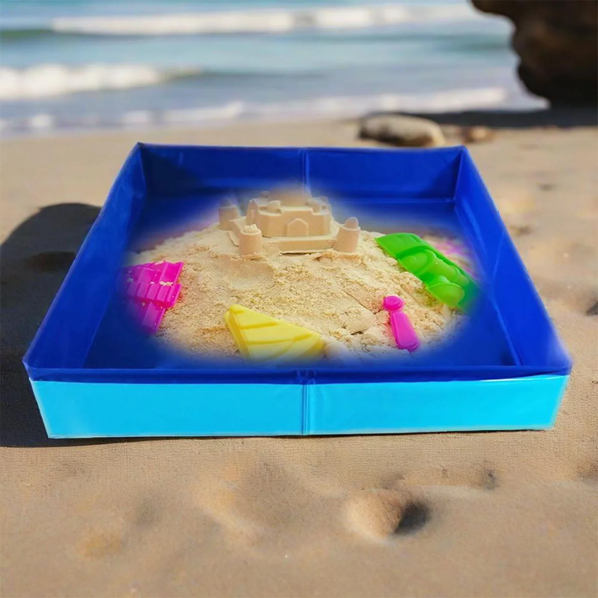 Brinquedos de praia de verão, brinquedos de caixa de areia para crianças, jogos internos e externos, mesa de areia sensorial, brinquedos, presentes de aniversário para meninos e meninas