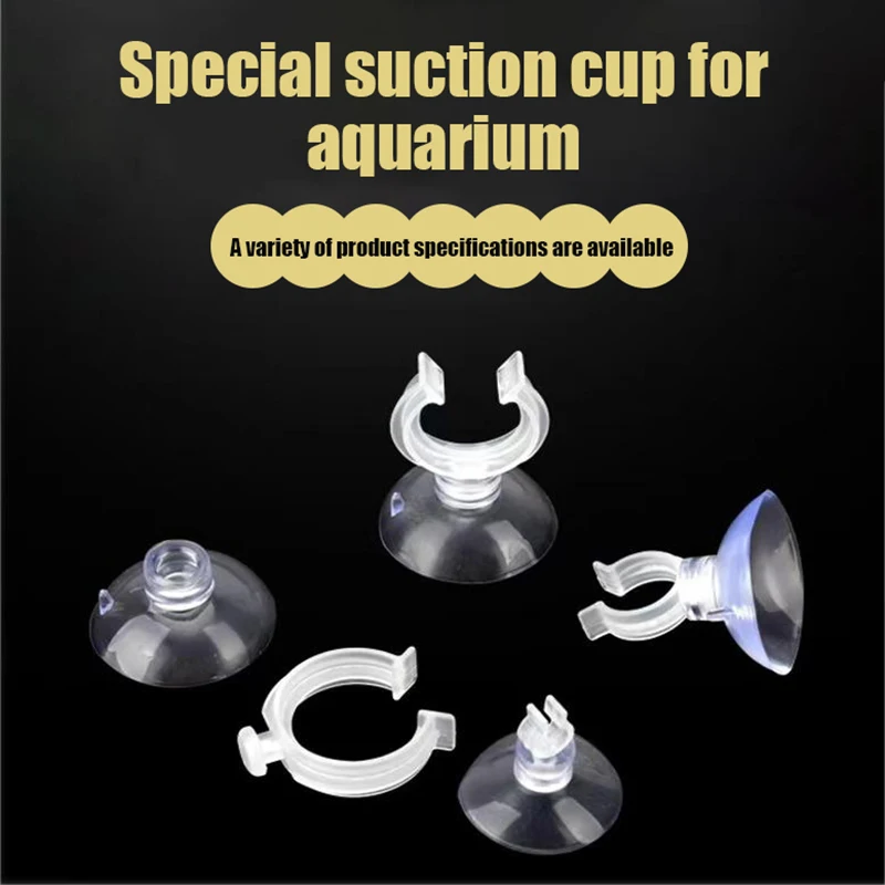 10Pcs Fish Tank Air Tube Fixing Clip Aquarium Suction Cup Oxygen Pump Hose Fixation Suckers Heater Thermometer Suction Cups