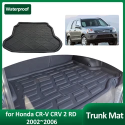 Car Trunk Mat for Honda CR-V CRV 2 RD 2002~2006 2003 Tray Waterproof Rear Part Luggage Rug Cargo Boot Pad Liner Cover Accessorie