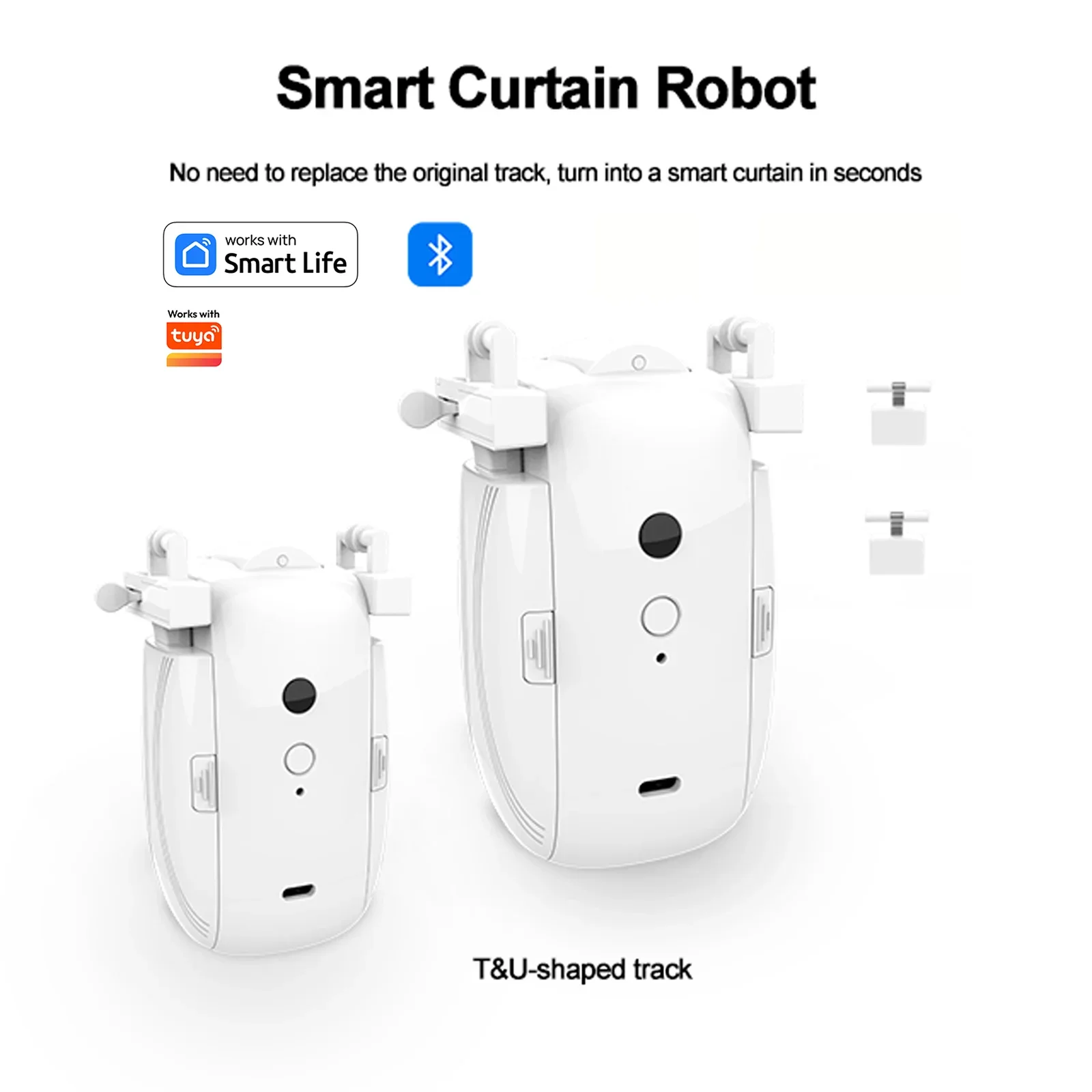 Short Range Bluetooth Smart Curtain Machine Simple Setup Home Indoor Curtain Controller For Household Window Decoration