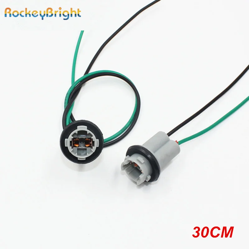 Rockeybright auto OEM 30CM T10 LED cibule konektor W5W 168 194 auto lampa kabel auto cibule drát lehký T15 LED žárovky nástrčkový adaptér