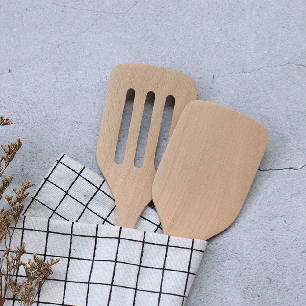 

2Pcs Premium Wooden Baking Shovel Set for Pizza Cake Dessert Serving Heat Resistant Ergonomic Handle Kitchen Utensil Griddle