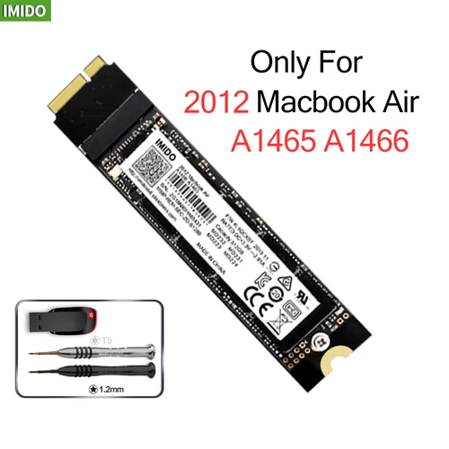 Disco duro SSD Macbook para ordenador portátil 512gb 256gb Compatible con Air 2012 A1465/66 disco de gran capacidad Imido Store SSD