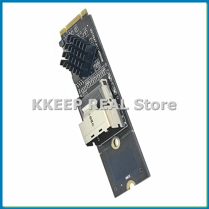 M.2 NVME to SFF-8087 SATA3.0 Expansion Card Mini-SAS/SATA Hard Disk Adapter Card 36PIN-VVNB