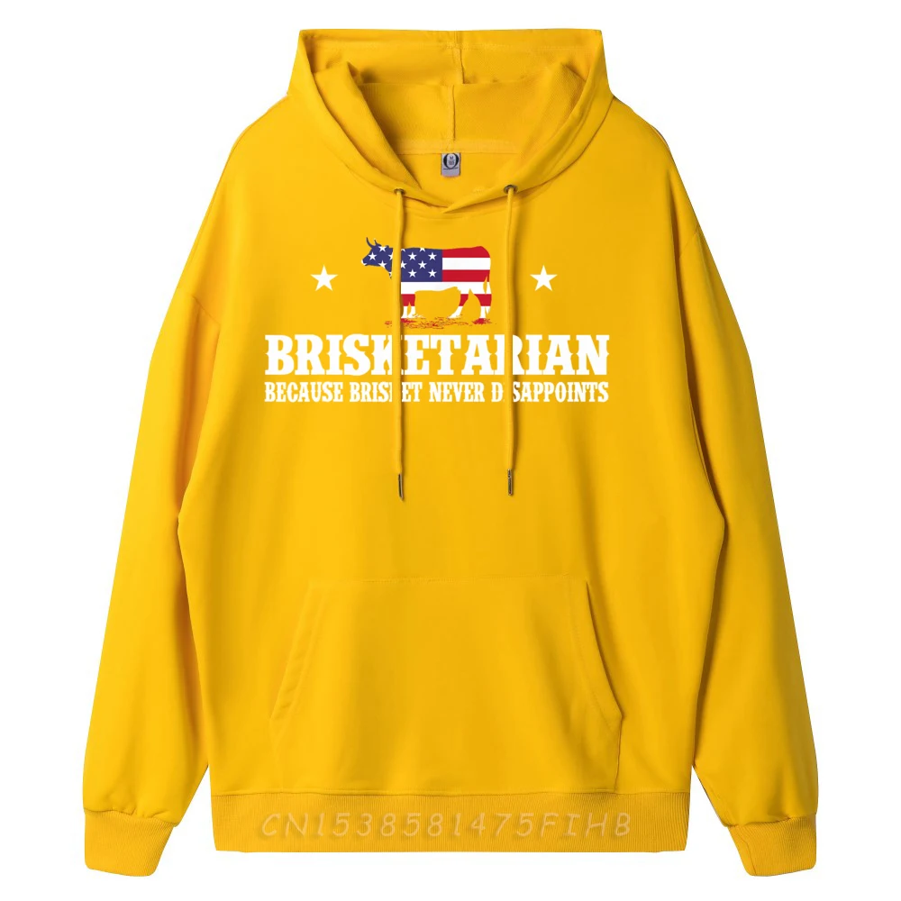 Geek Brisketarian Because Brisket Never Disappoints Long Sleeve Lovers Day Sweatshirt Funky Crewneck Sweatshirts Women's Hoodies