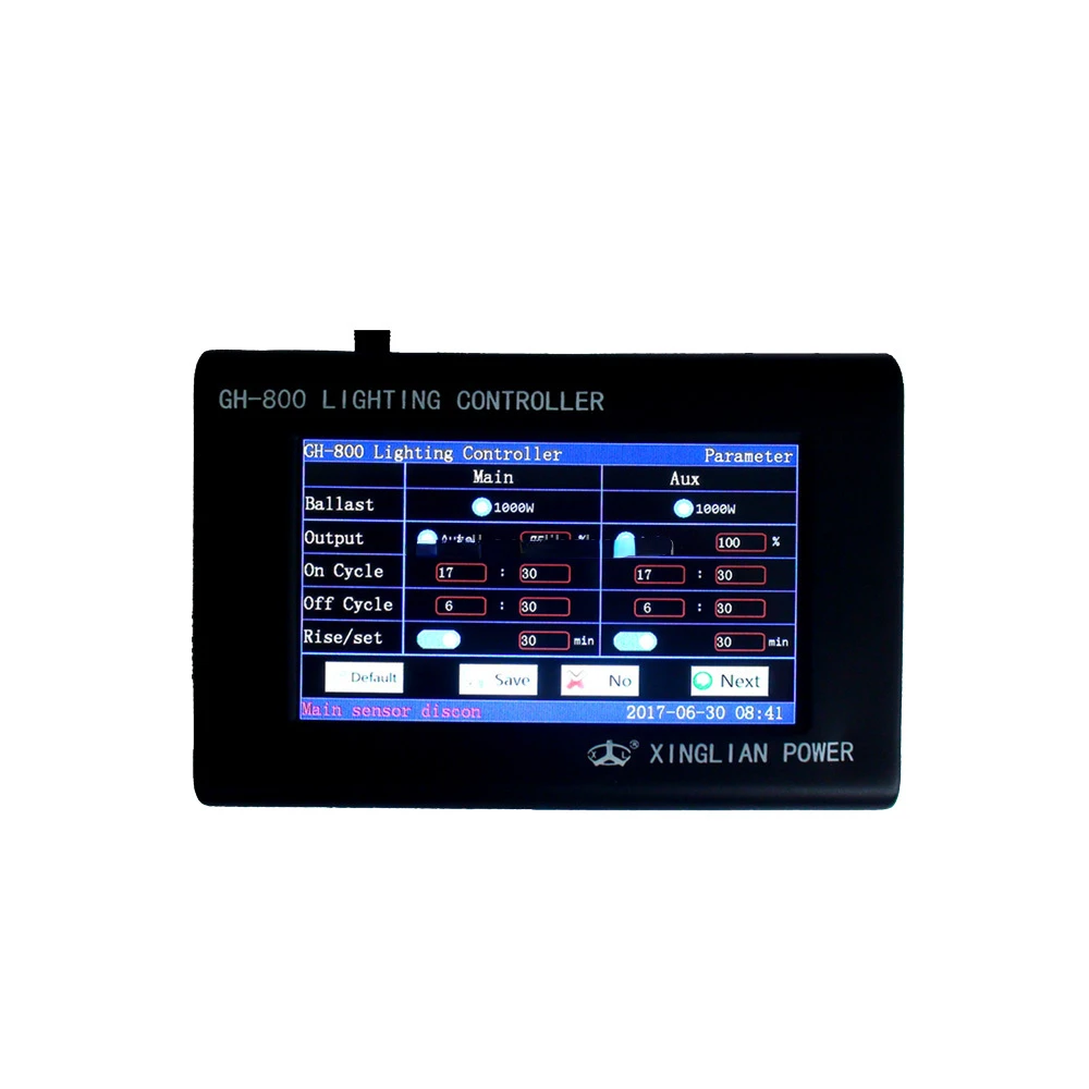touch screen grow light digital controller for green house