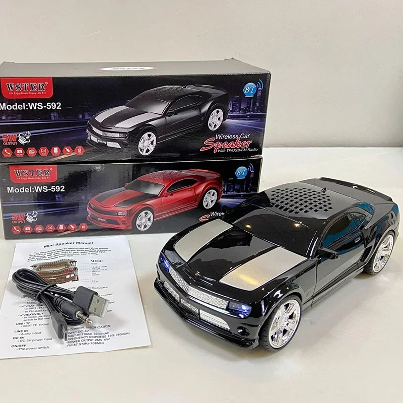 

Многофункциональный Bluetooth-динамик, портативный Hi-Fi стерео, модель автомобиля Bumblebee, сабвуфер, USBTF-карта, FM-радио, зарядный динамик
