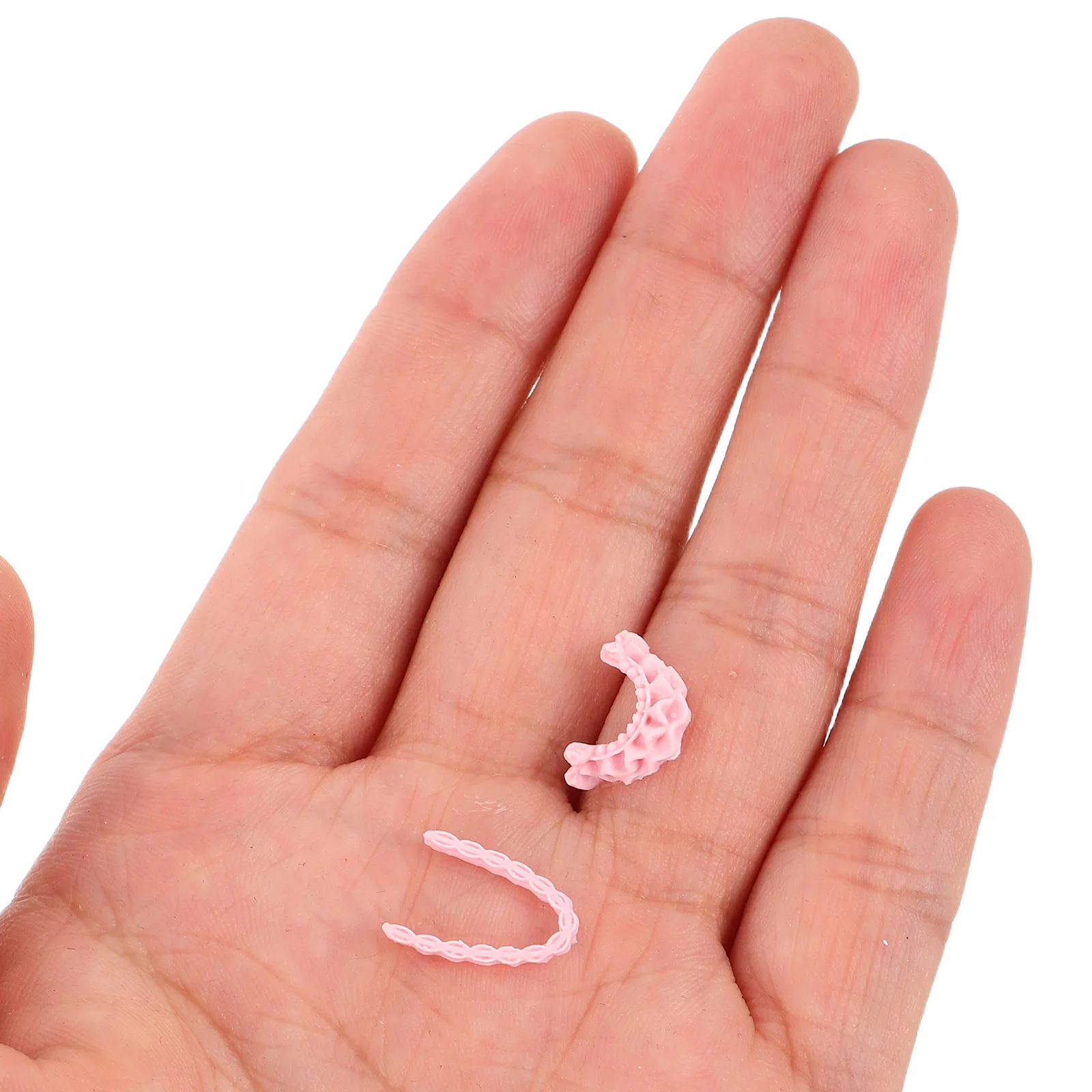 

100 Pcs Manicure Wear Accessories French Design Fake Nail Craft Supplies DIY Charms for Jewelry Pink Decoration