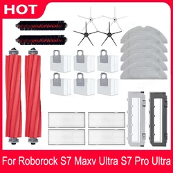 For Roborock S7 MaxV Plus S7 MaxV Ultra G10S Pro Hepa Filter Dust Bag Cleaning Rolling Brush Main Side Brush Vacuum Accessories