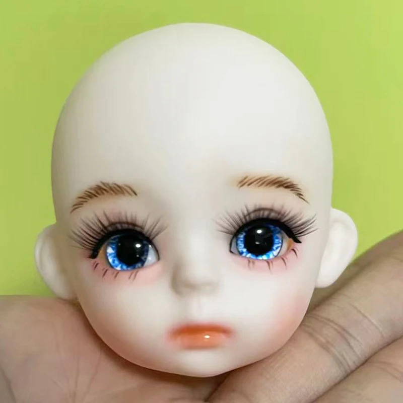 Handmade Makeup 1/6 Bjd Doll Head DIY 30cm Dolls Head Accessories Kids Toy Girls Toy Gift