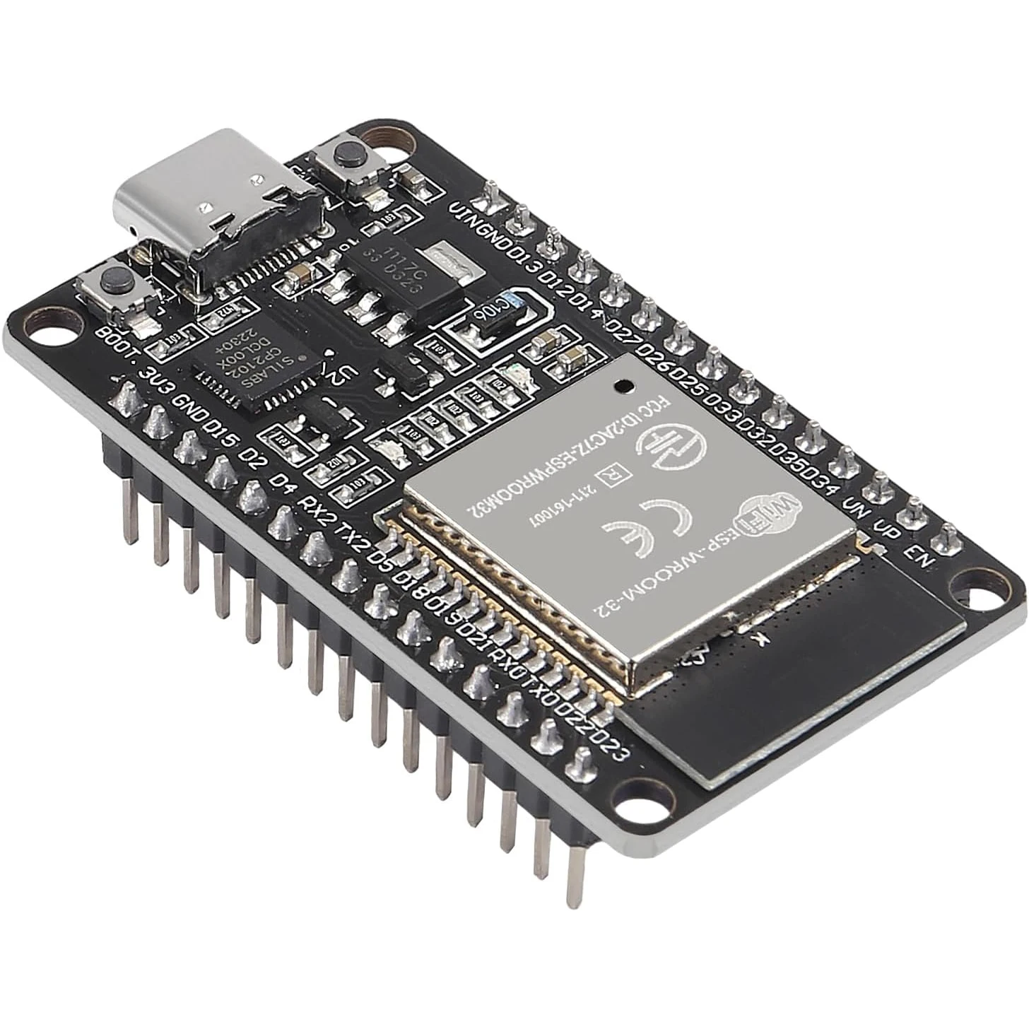 ESP32 TYPE-C USB CH340C CP2102 WiFi+Bluetooth Ultra-Low Power Dual Core ESP32-DevKitC-32 ESP-WROOM-32 Expansion Board