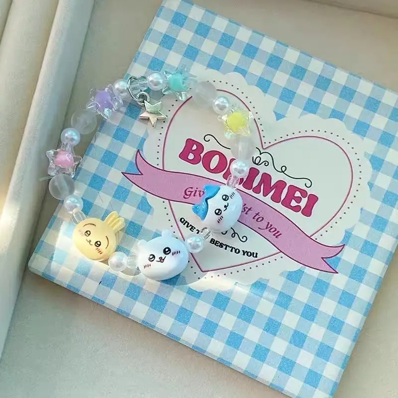 أساور وخرز تشيكاوا اللطيفة من مينيسو، تصميم فاخر وخفيف، سوار Ji Xiaoba Wusaki، مجوهرات متعددة الاستخدامات للنساء