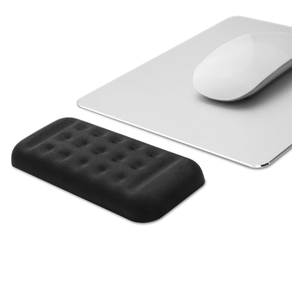 

Non Slip Memory Foam Wrist Rest Ergonomic Keyboard Pad Single Hand 18 Type Black Computer Mouse Mat Office Accessory