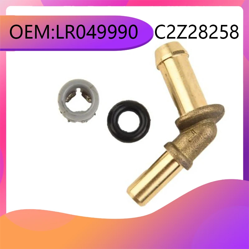 LR048474 C2Z28258 Radiator Thermostat Water Outlet Hose Connector Tube Kit for Range Rover Velar Compatible with LR049990