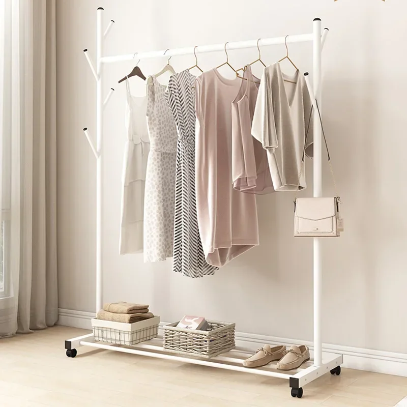 Extension Clothes Racks Hall Rack Boutique Clothing Balcony Modern Palazzo Woman Corner Hanger Large Couple Wardrobe Furniture