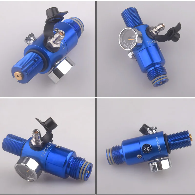 HPA M18*1.5 Scuba Air Tank Pressure Regulator Gas Cylinder Refill Filling Adapter Valve Output 1800PSI For CO2 Station Diving