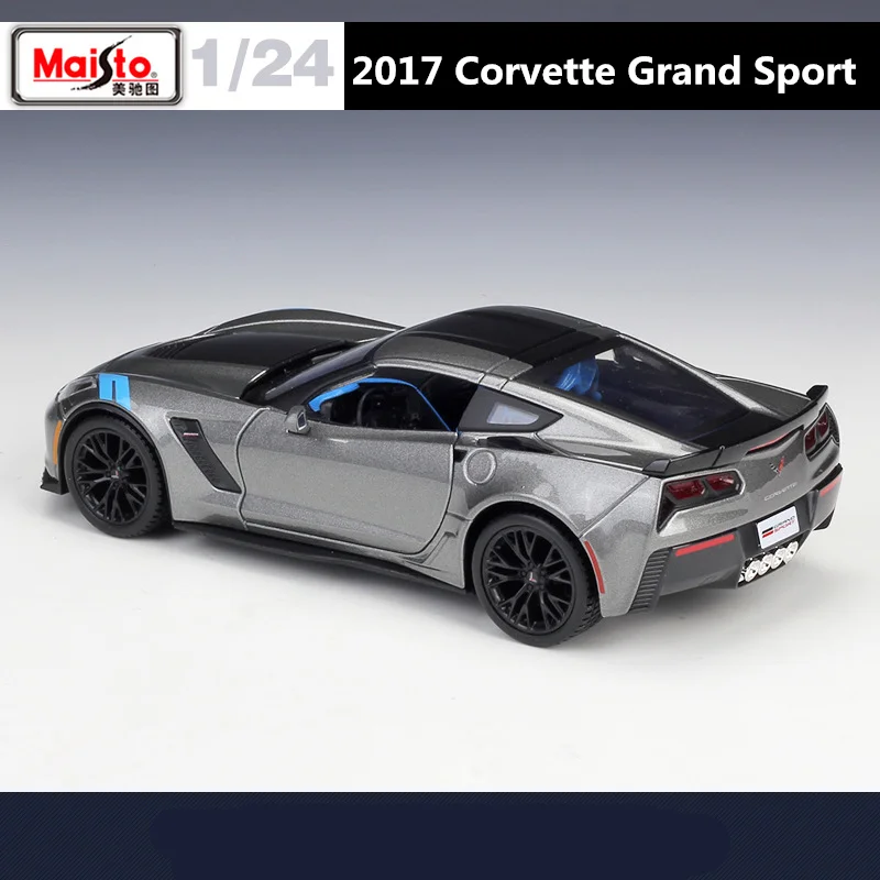 Assembly Version Maisto 1:24 Chevrolet Corvette Grand Sport Alloy Sports Car Model Diecasts Metal Racing Car Model Kids Toy Gift