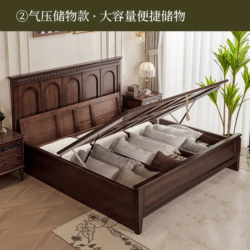 سرير من الخشب الصلب بالكامل