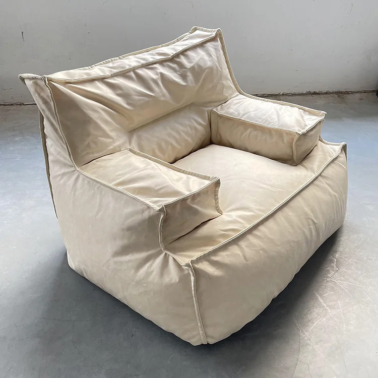 

Modern Multifunctional Single Giant Bean Bag Couch Living Room Upholstery Indoor Relax Reclining Lazy Sofa