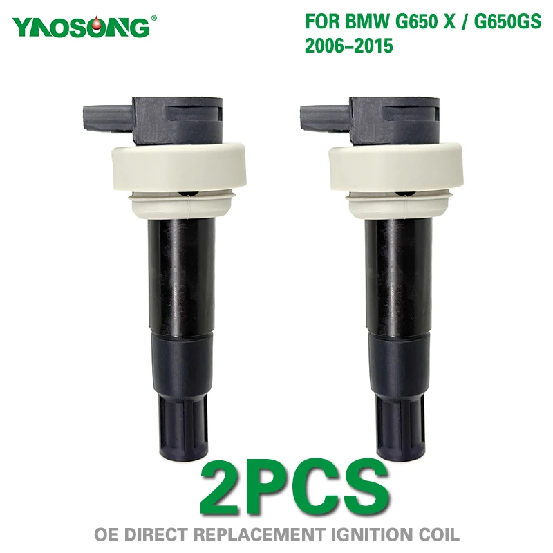 Motorcycle 2006-2015 Ignition Coil for BMW G650 G650GS F650GS G650X G650R 7715848-02 7715849-02 12137715848 12137715849
