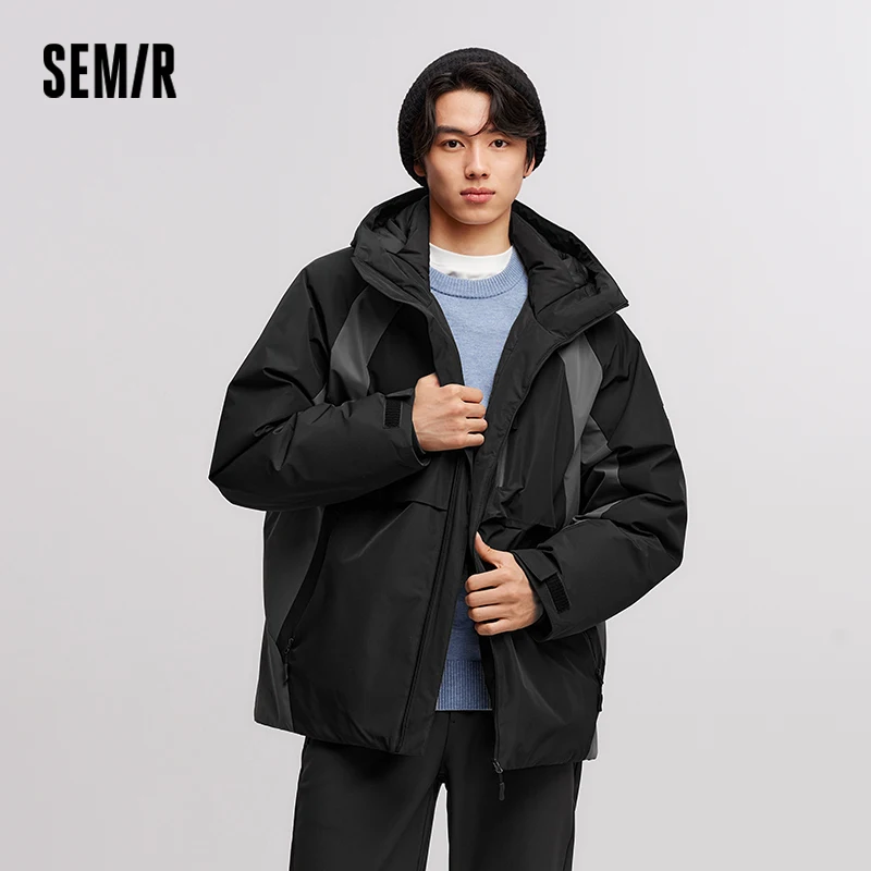 Semir Daunenjacke für Herren, wasserdicht, mit Kapuze, 2024, neuer Winter, Outdoor, winddicht, warm, vielseitige Oberbekleidung