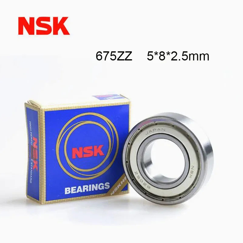 

Origin NSK Bearing 675ZZ High Speed Miniature Bearing 5/10pcs 5x8x2.5 Slim Thin Section Deep Groove 675ZZ Ball Bearings 675 ZZ