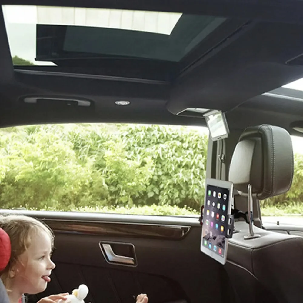 Supporto telescopico per Tablet PC con sedile posteriore per auto per iPhone Samsung iPad Tablet con rotazione di 360 gradi 4-11 pollici