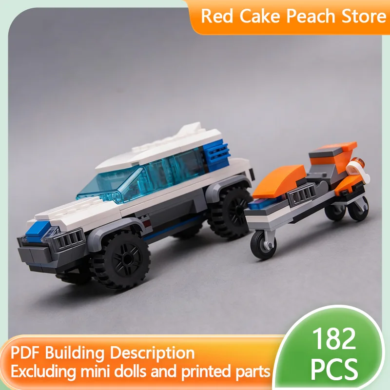 

Модель городского автомобиля MOC, строительные кирпичи, внедорожный седан и городской электронный велосипед, модульная технология, детские праздничные подарки, сборка игрушек, костюм