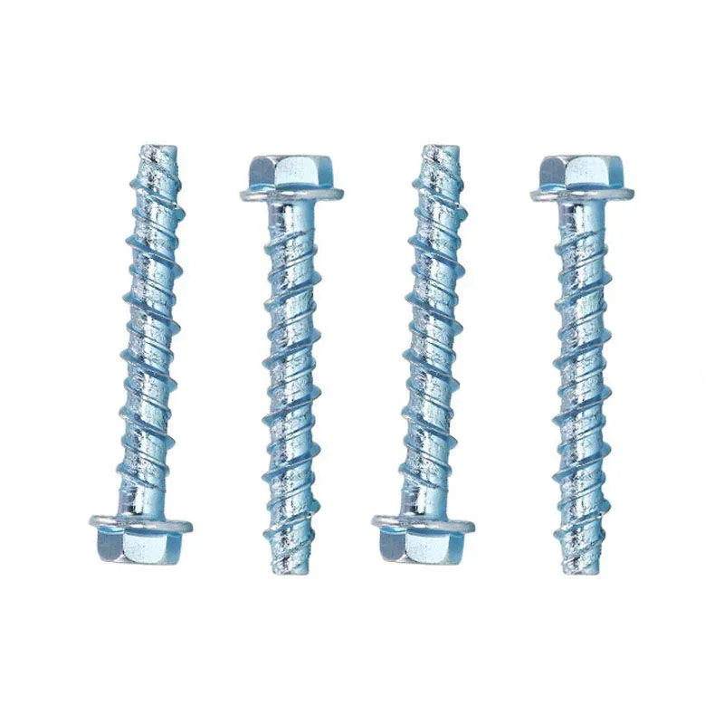 10Pcs Self Tapping Screws Set Hexagonal Self Cutting Anchor Bolt Concrete Cement Self-cutting Screw Expansion Nail Screws Kit M6