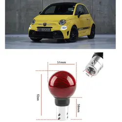 1x Car Accessories Modified Carbon Fiber Shift Knob For ABARTH 124 Spider 500 595 695 500C 595C 695C GRANDE PUNTO