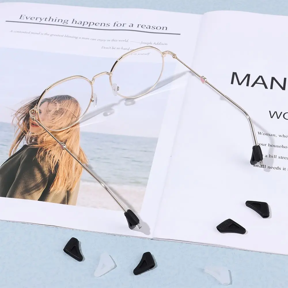 5 أزواج من إكسسوارات النظارات المضادة للضياع من السيليكون الأذن هوك المضادة للانزلاق نظارات الساقين كم غطاء النظارات #1